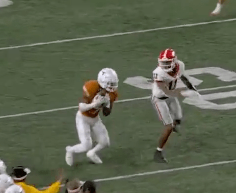 Texas interception was finally upheld after a wild series of events.