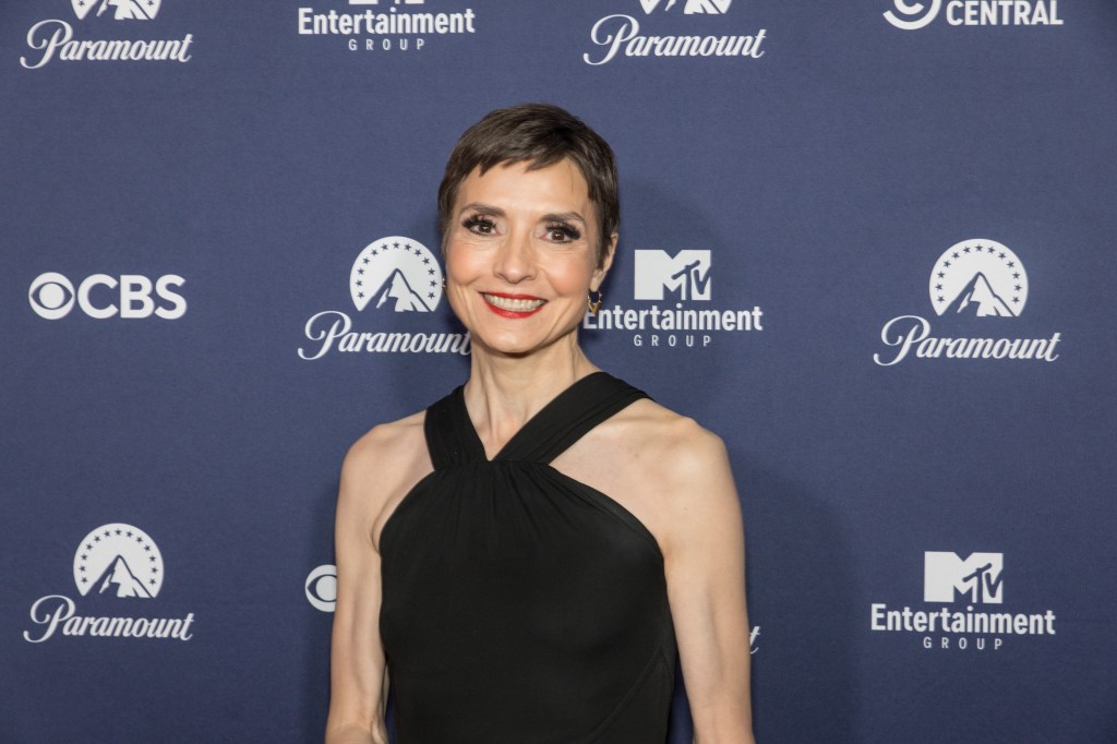 Catherine Herridge on the red carpet at Paramount's White House Correspondents' Dinner after party at the Residence of the French Ambassador on April 30, 2022 in Washington, DC.