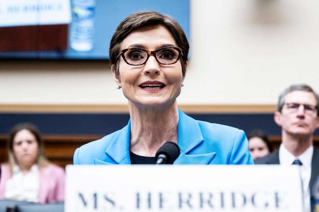 Herridge testifying before the House Judiciary Committee about the circumstances surrounding her exit from CBS News. 