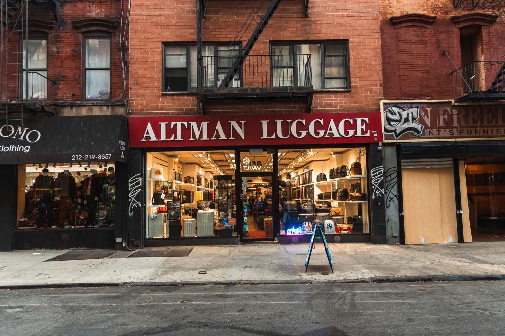 Exterior Altman Luggage. 