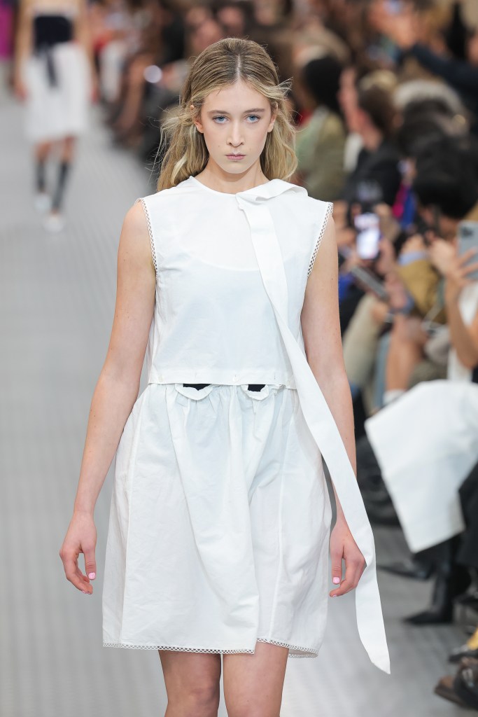 Sunday Rose walks the runway during the Miu Miu Paris Womenswear Spring-Summer 2025 show as part of Paris Fashion Week on October 01, 2024 in Paris, France.