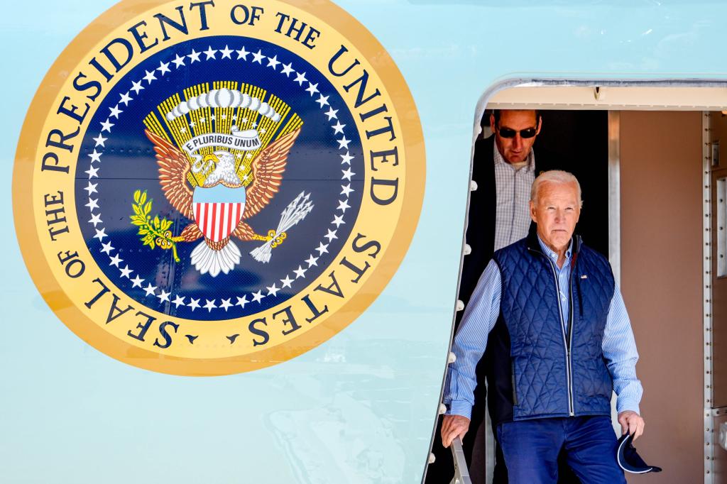 President Biden traveled Wednesday to areas of North Carolina damaged by Hurricane Helene.