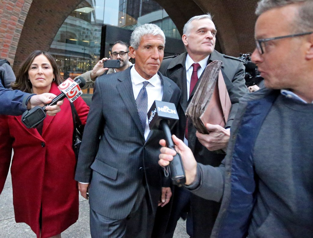 Rick Singer leaves the Moakley Courthouse in Boston, Ma. after being sentenced to 3.5 years in prison on Jan. 4, 2023.