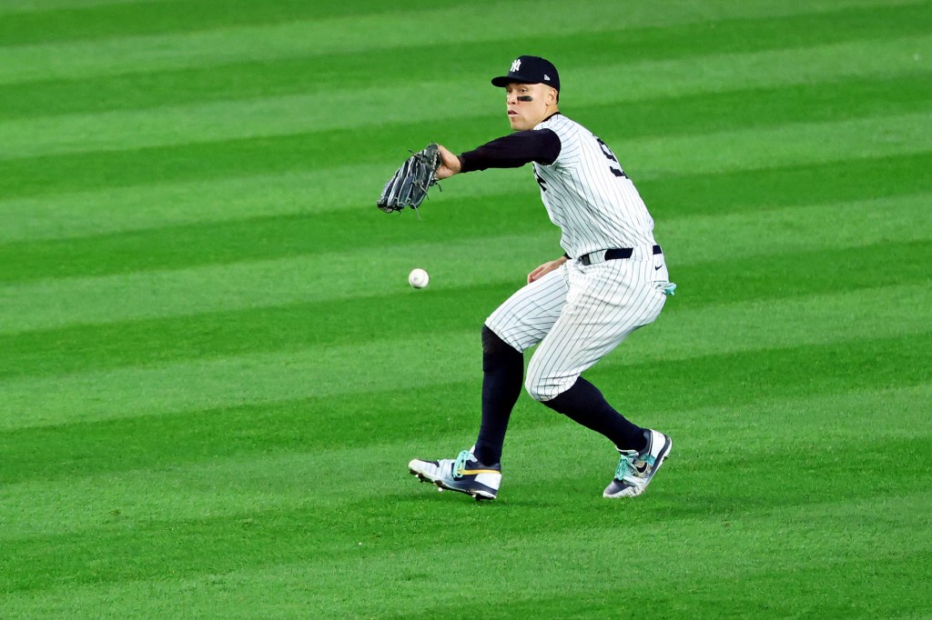 Aaron Judge dropped a routine flyball . 