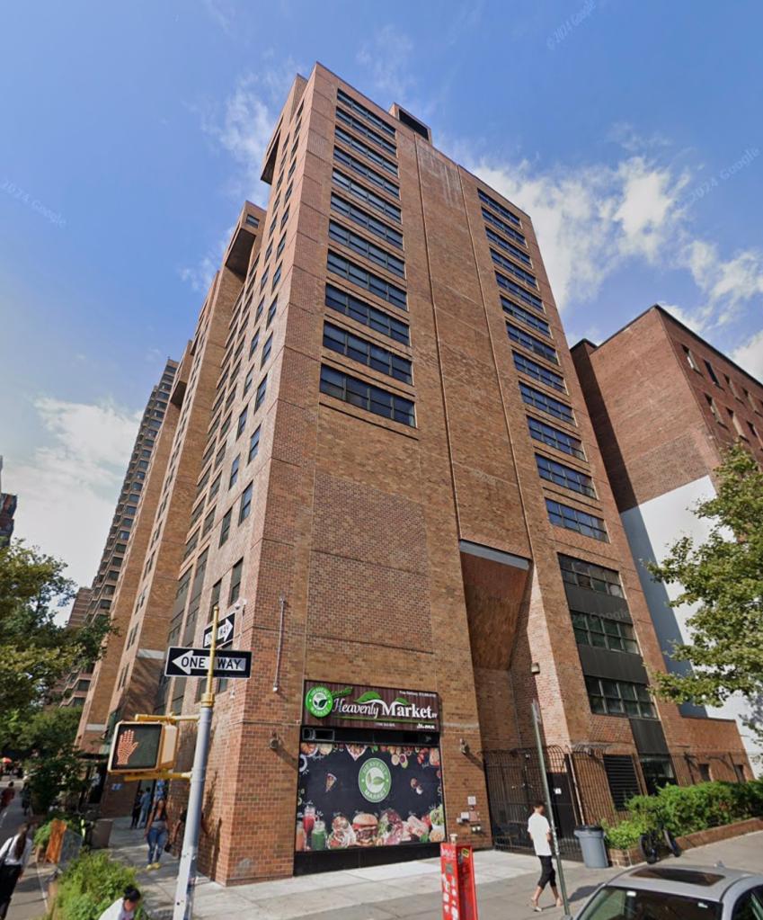 The former CUNY dormitory on Third Avenue sheltered 400 families at one point.