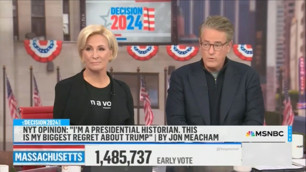 Mika Brzezinski and Joe Scarborough on Morning Joe