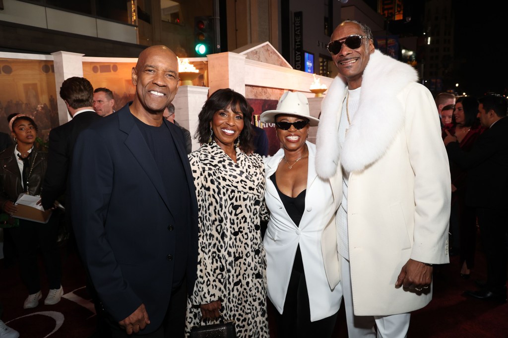 Denzel Washington, wife Pauletta, Shante Broadus and hubby Snoop Dogg