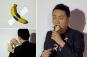 Crypto entrepreneur Justin Sun eats banana art he bought for $6.2 million