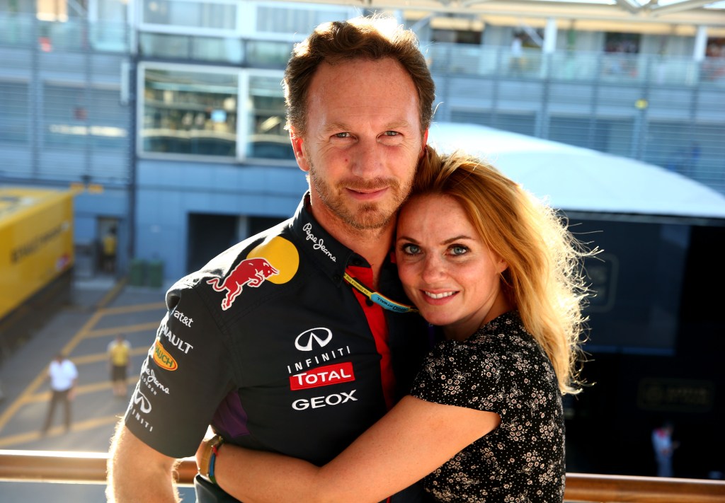 Christian Horner and Geri Halliwell in 2014.