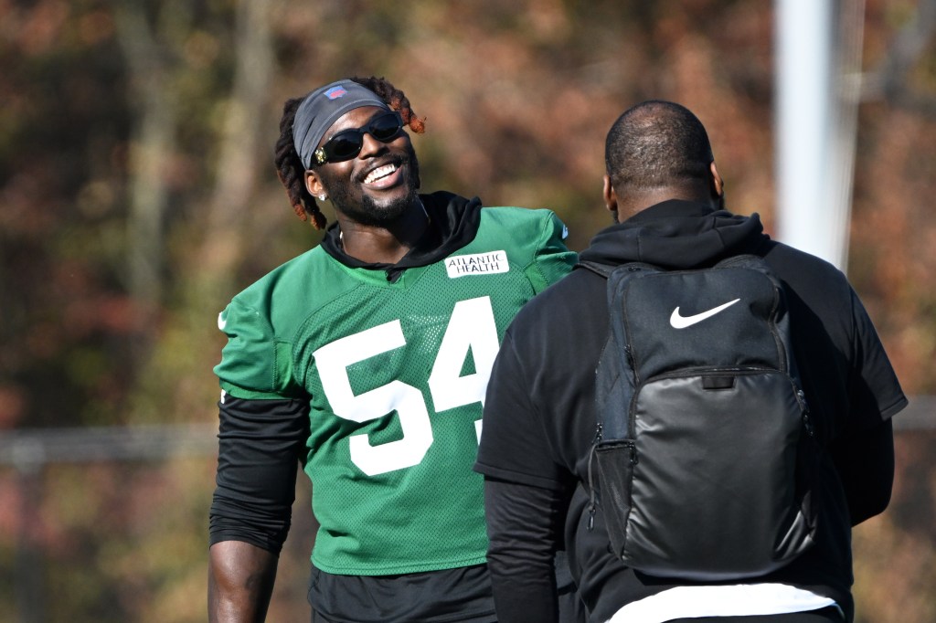 Javon Kinlaw is pictured during the Jets’ practice on Nov. 6.