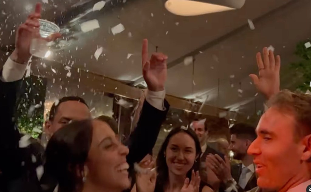 A view from the dance floor at Madison Keys' wedding to Bjorn Fratangelo.