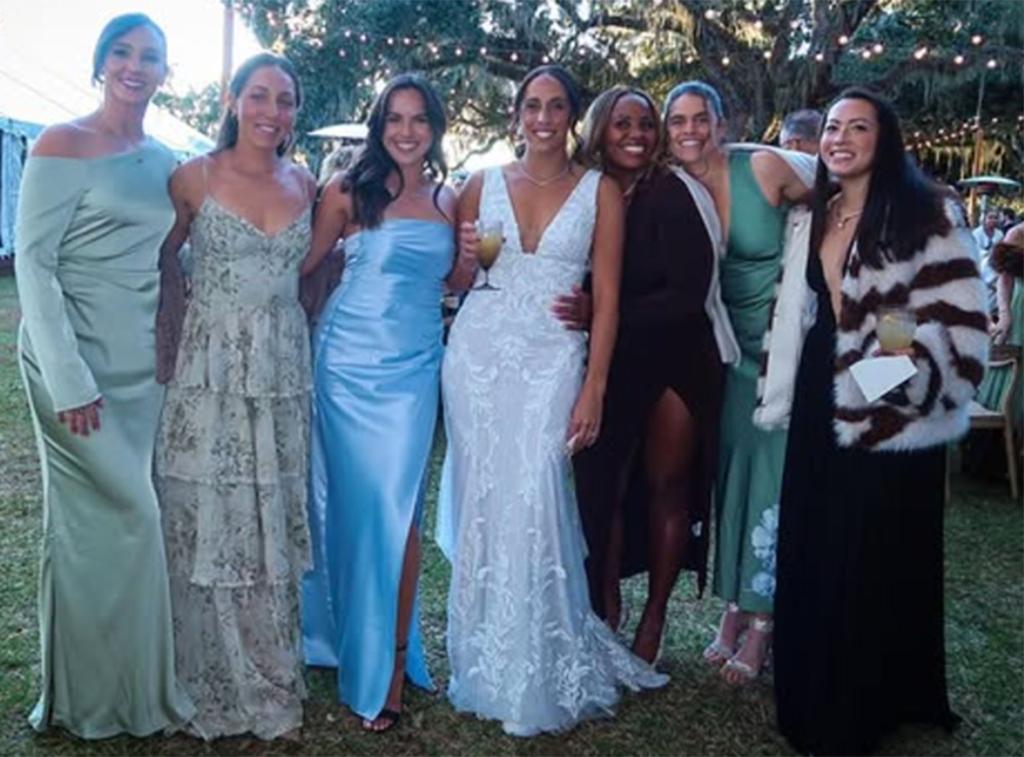 Madison Keys was joined by fellow tennis pros at her wedding in Charleston in November 2024.