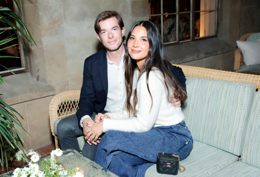 John Mulaney and Olivia Munn at Chateau Marmont in LA in Sept. 2023