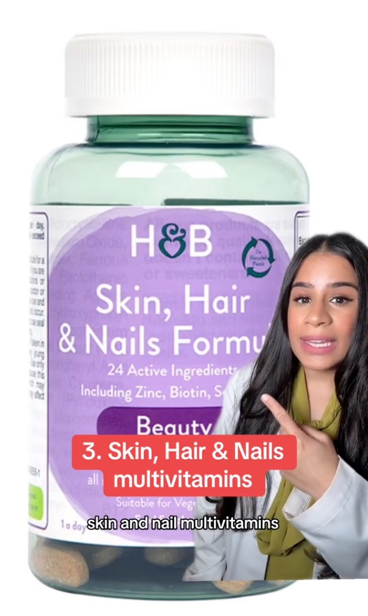 "Hair, skin and nail multivitamins, what do these focus on? Hair, skin or nails?" Khan wondered.