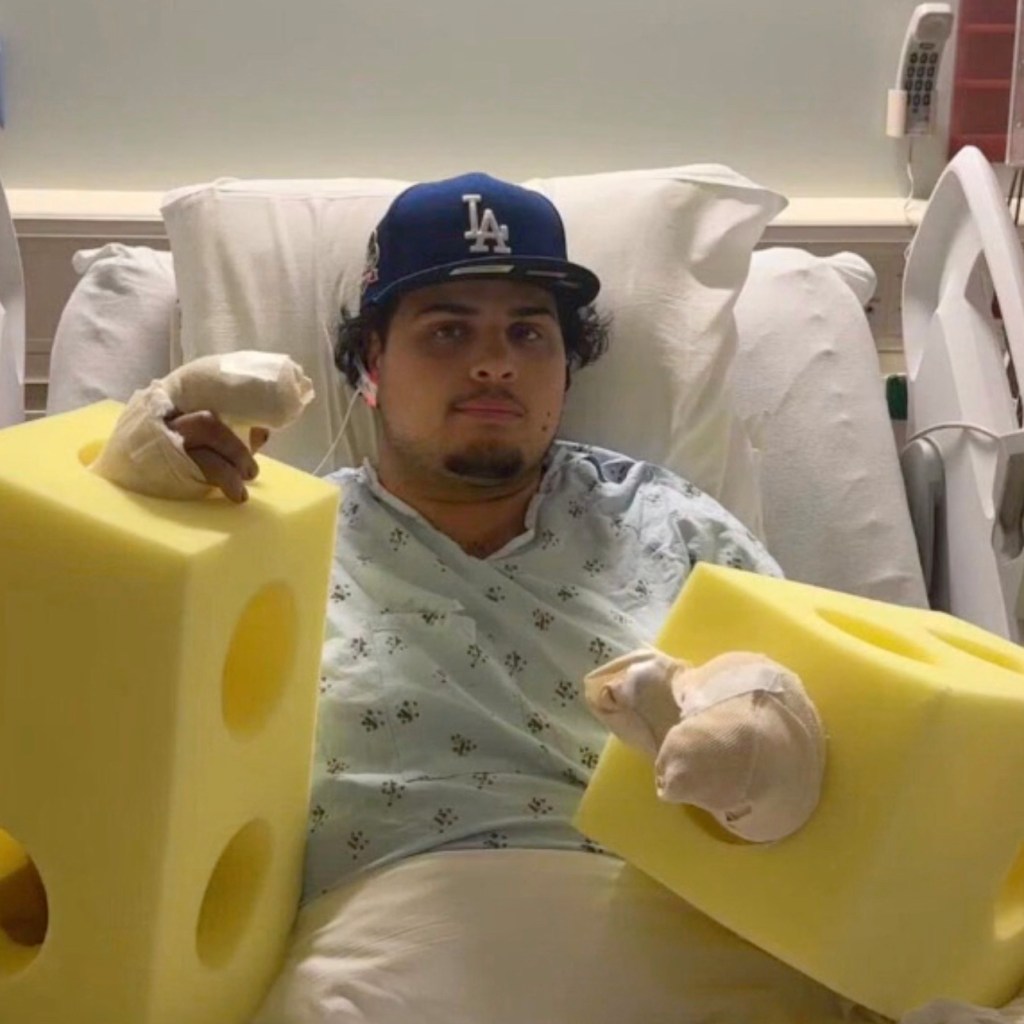 Kevin King lost two fingers in the fireworks accident after the Dodgers' win.