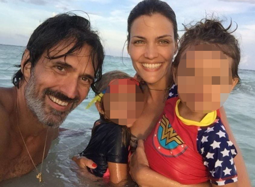 Luciana Curtis, her husband Henrique Gendre and their child were ambushed by a gang of armed men after eating dinner in Sao Paulo Wednesday night. 