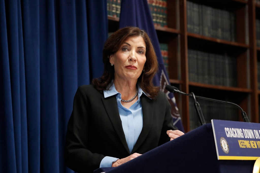 A campaign spokesperson for Gov. Kathy Hochul called Torres a hypocrite for changing his positions. 