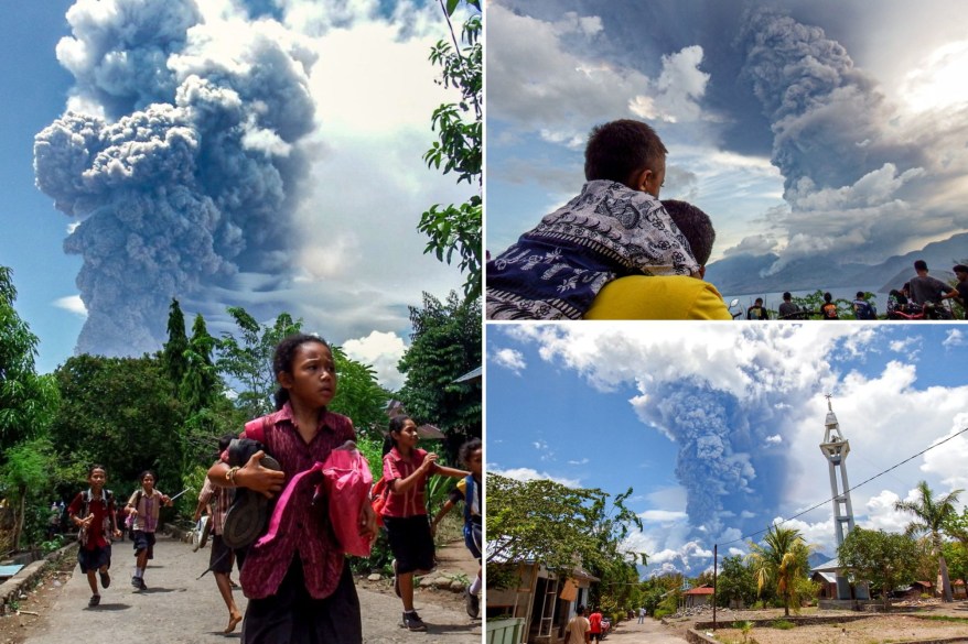 Indonesia’s Mount Lewotobi unleashes towering plumes of hot ash up to 26K feet high in surreal scene: photos