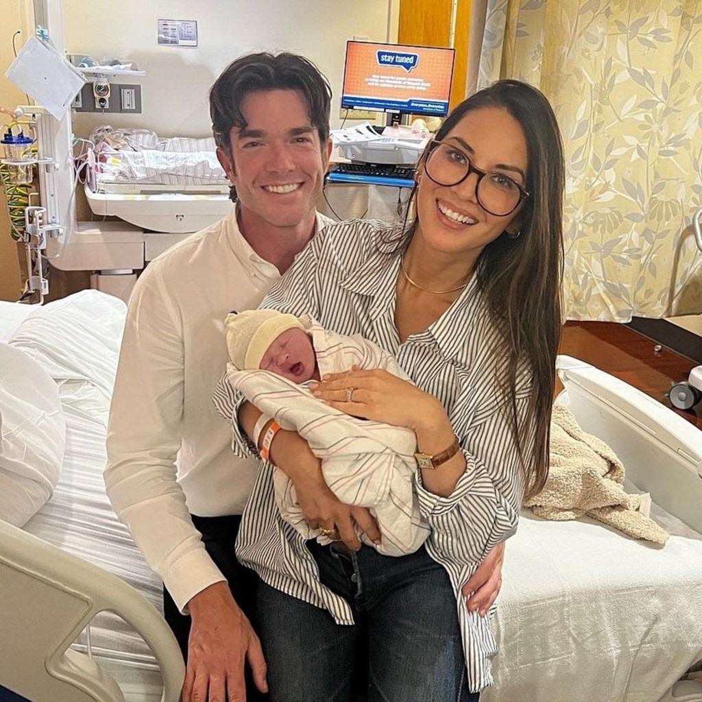 John Mulaney and Olivia Munn with their second child