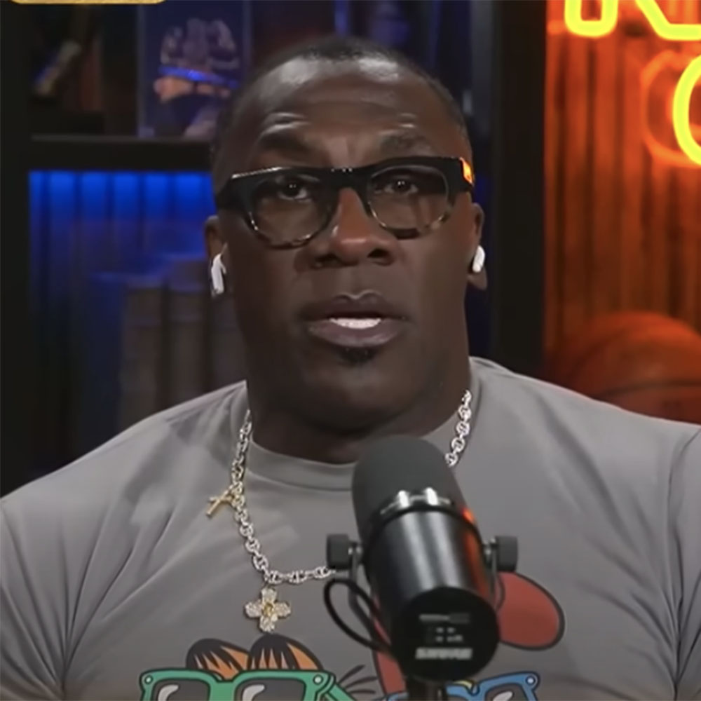 Shannon Sharpe listens to Chad “Ochocinco” Johnson discuss his recent split from fiancée Sharelle Rosado on their "Nightcap" podcast.