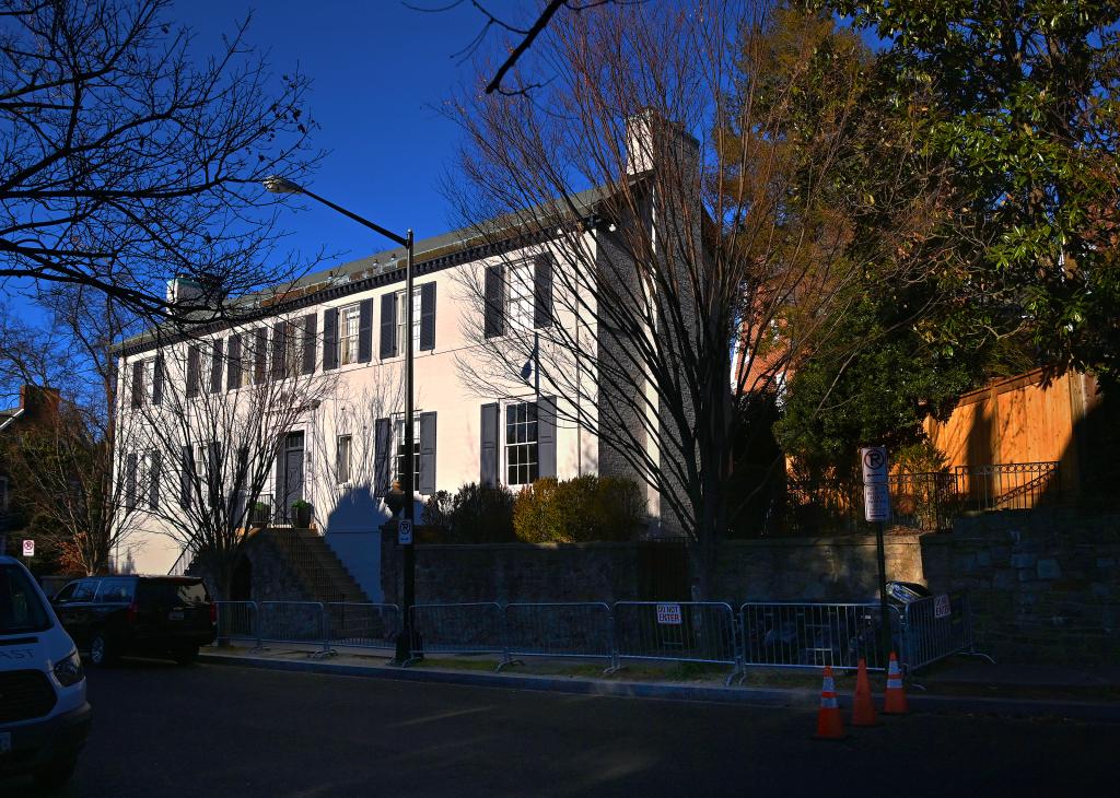  The home of Jared Kushner and Ivanka Trump in the Kalorama neighborhood of Washington, D.C. on January 07, 2021. 