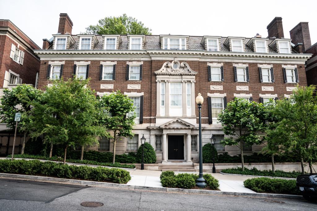 The home of Jeff Bezos, founder and chief executive officer of Amazon.com Inc., in the Kalorama neighborhood of Washington, D.C., 