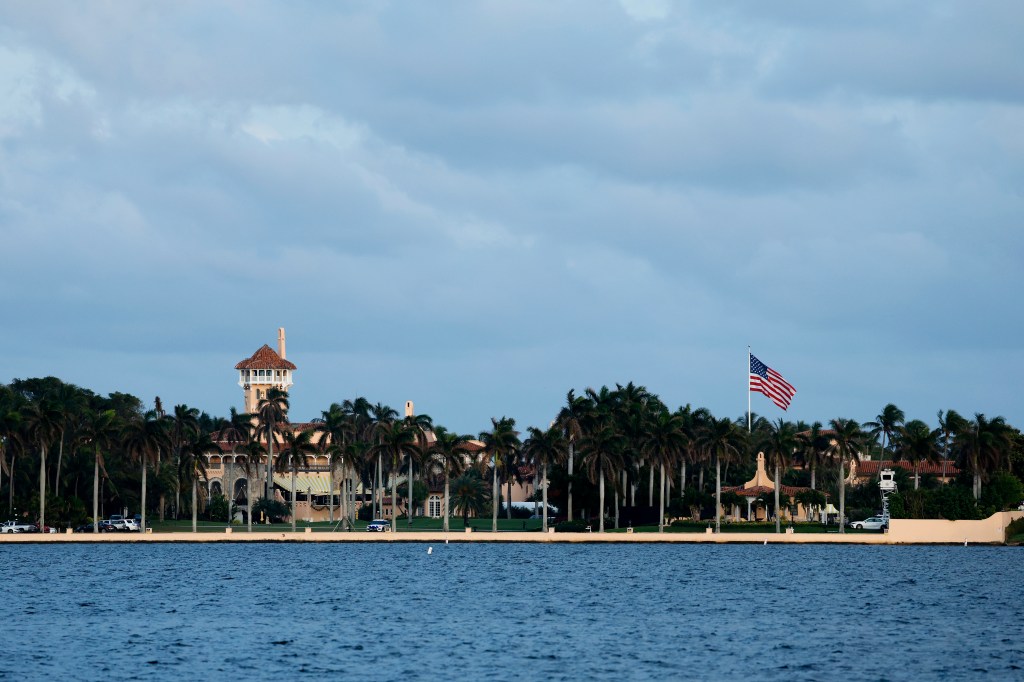 A view of President-elect Donald Trump's Mar-a-Lago resort on Christmas Eve on December 24, 2024 in Palm Beach, Florida.