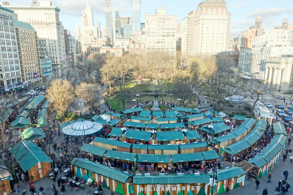 Union Square holiday market.