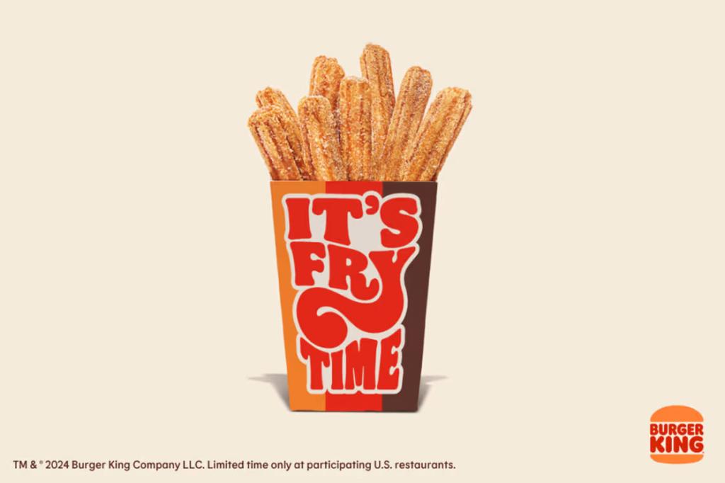 BK is also bringing back its churro fries.