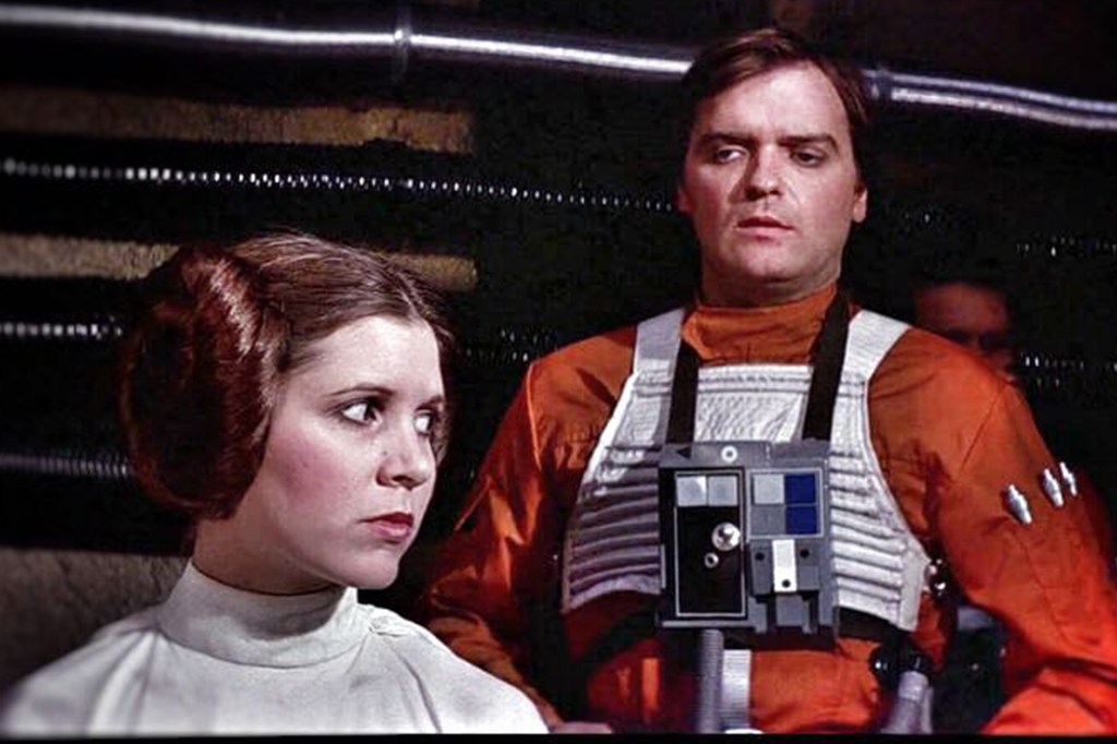 Carrie Fischer and Angus MacInnes in "Star Wars: A New Hope."