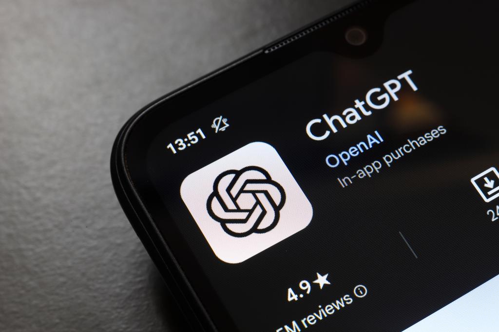 ChatGPT app logo displayed on a smartphone screen in Reno, United States from November 2024