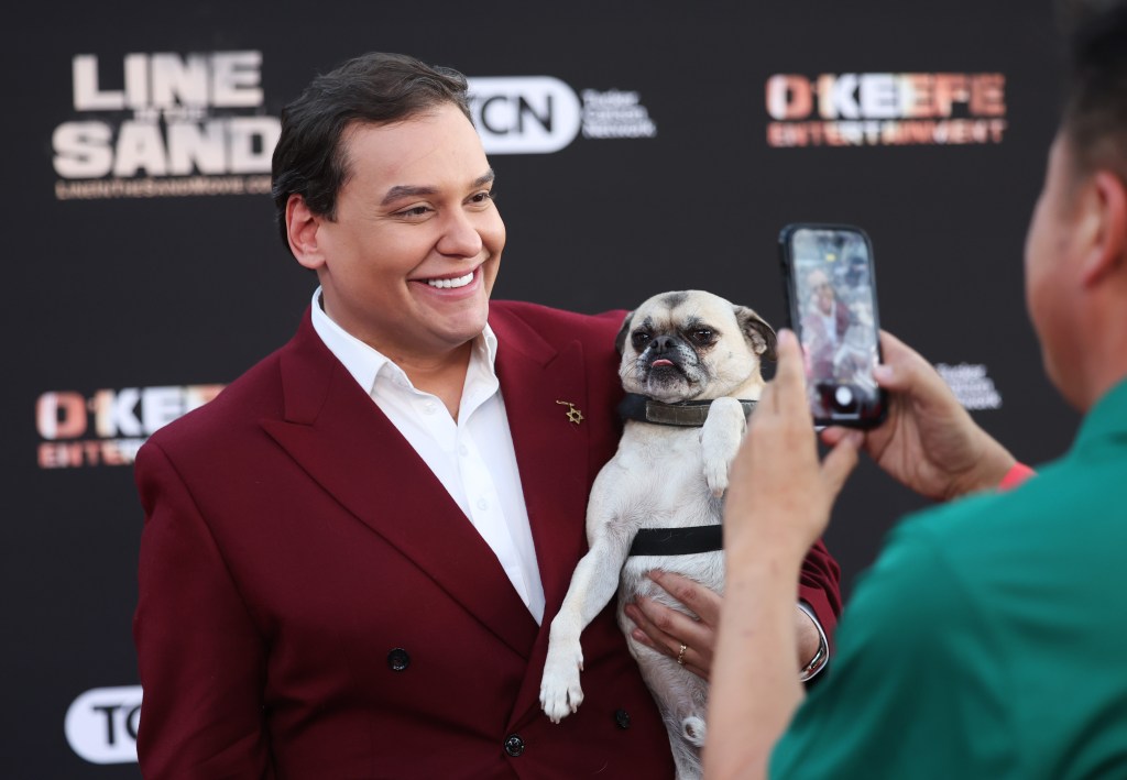 George Santos with his dog