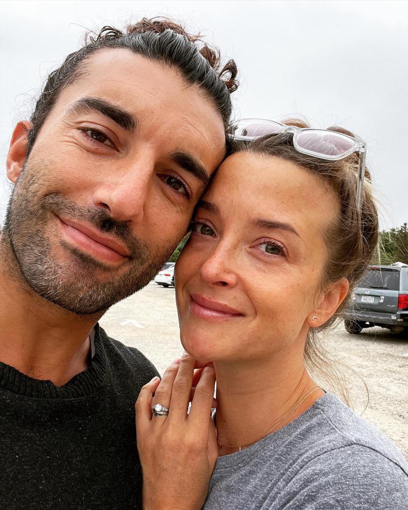 Justin Baldoni with his wife, Emily, in 2021. 