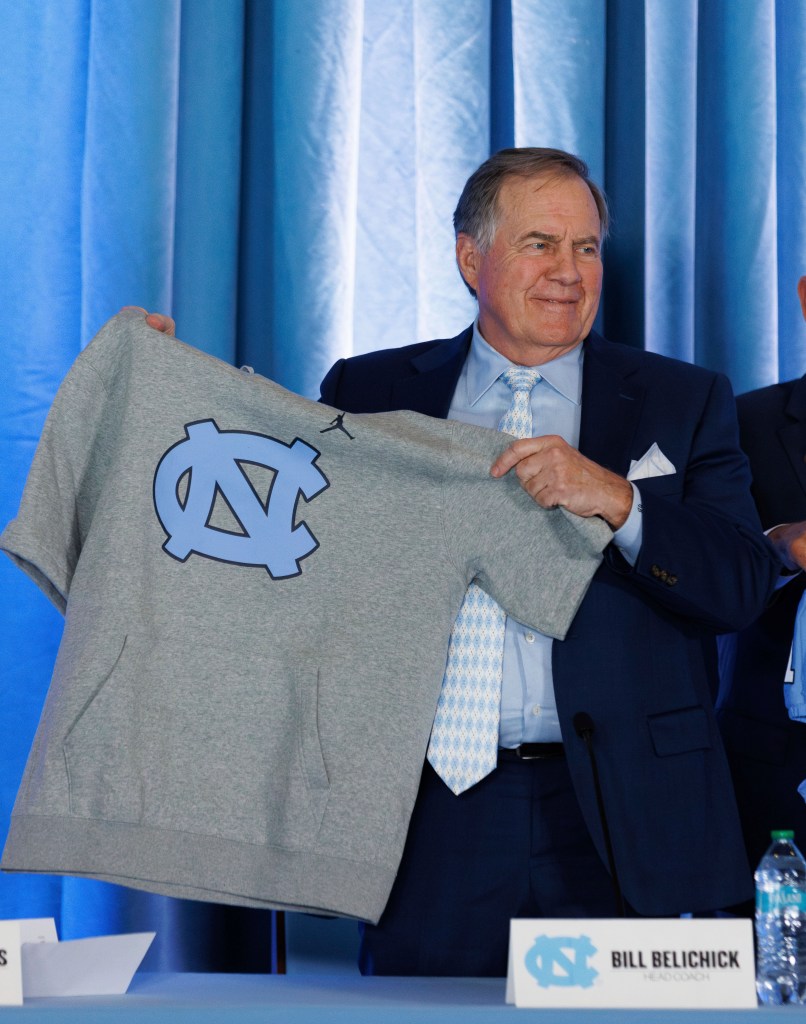 Bill Belichick was introduced as UNC's football coach in December 2024.