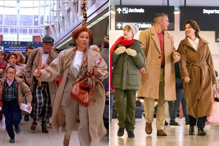 Home Alone airport scene and reenactment for holiday travel PSA