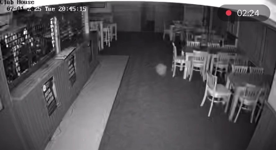 Orb-like ghost figure seen floating around Clevedon Cricket Club's bar after closing time