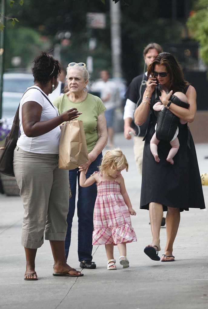 (Pictured R-L) Brooke Shields, Teri Shields, Rowan Francis Henchy and Grier Hammond Henchy.