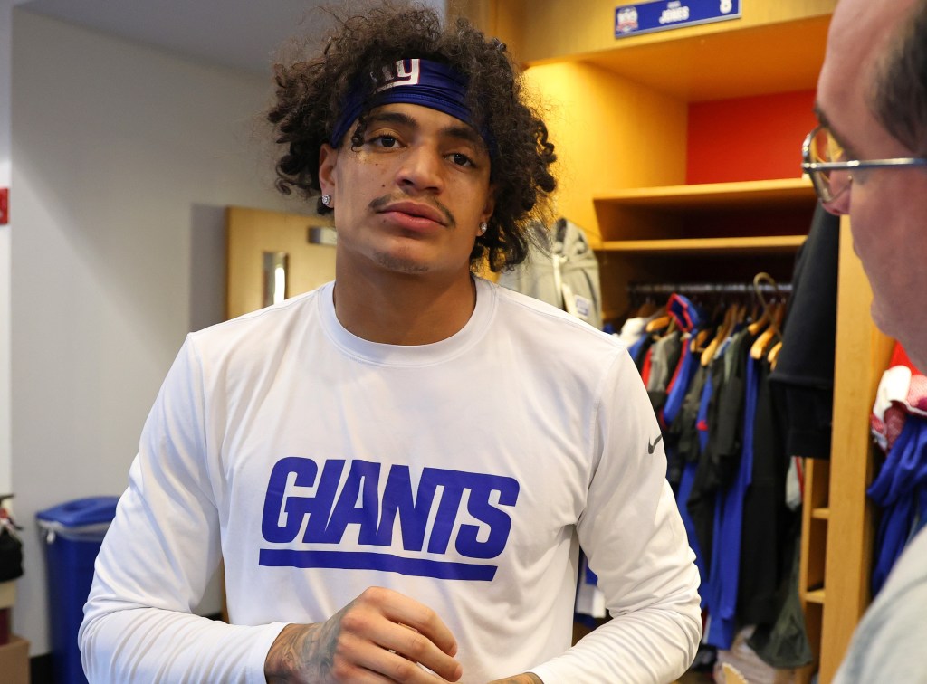 Jalin Hyatt's future with the Giants is not clear.