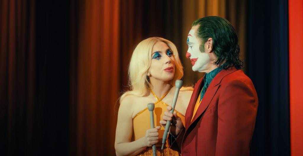 Lady Gaga as Harley Quinn, Joaquin Phoenix as Joker in "Joker 2." 