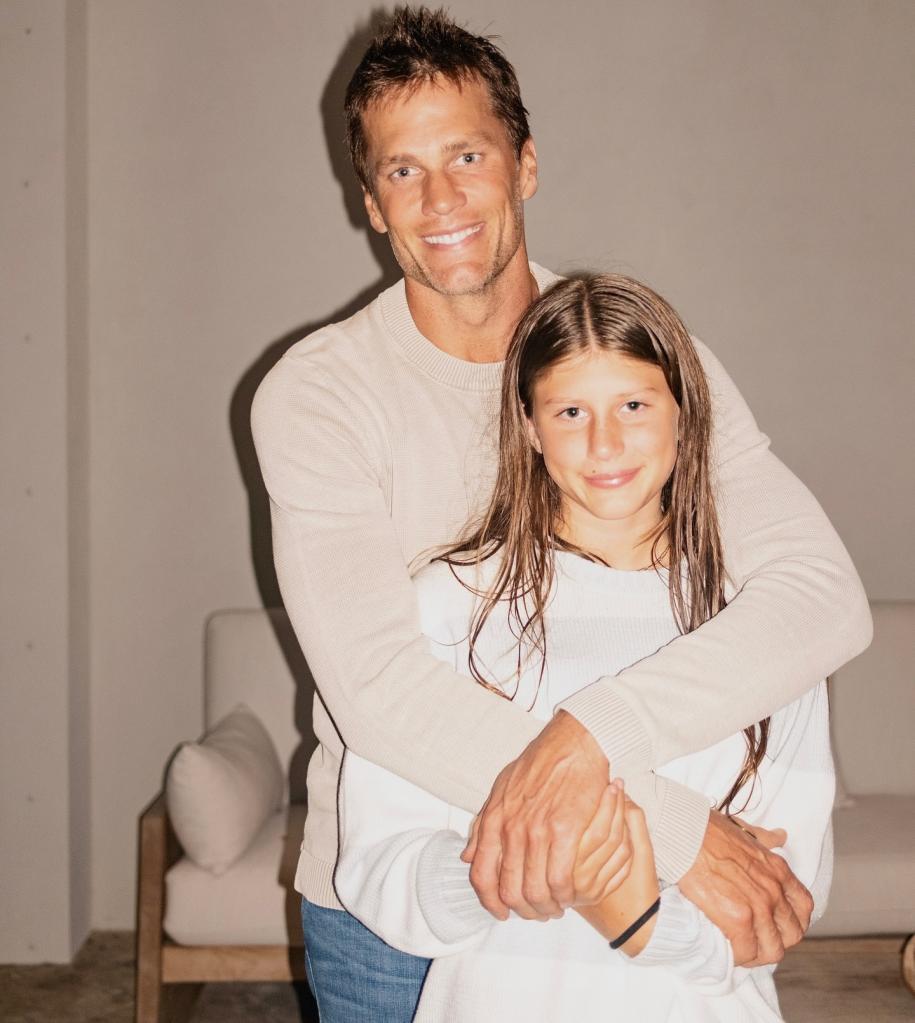 Tom Brady also posed for a father-daughter shot with 12-year-old Vivian.