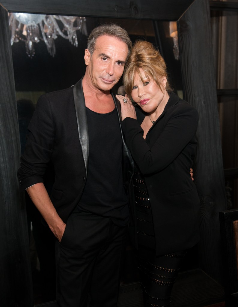 Lloyd Klein and Jocelyn Wildenstein at Baccarat Hotel in NYC in August 2017