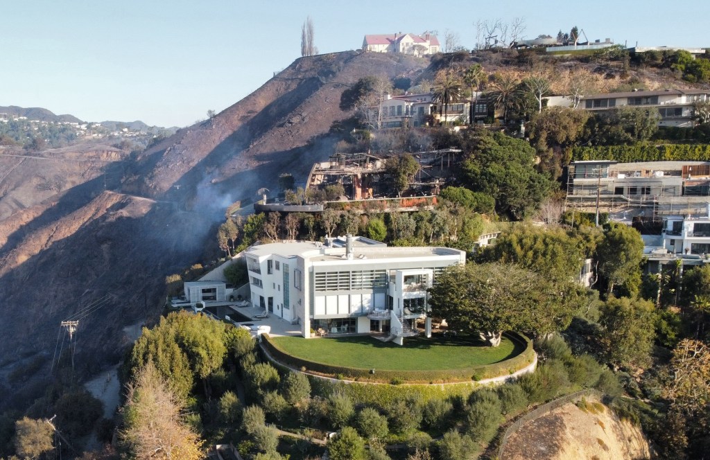 Pacific Palisades home of Tom Hanks appears to have survived the California wildfires unscathed.