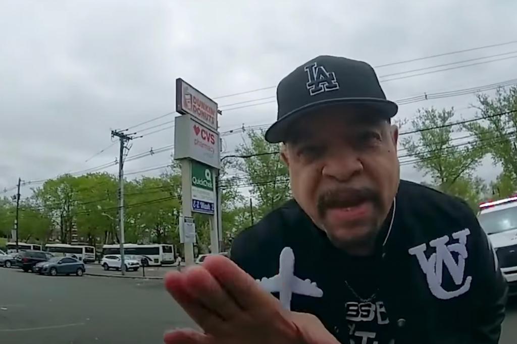 Rapper and "Law and Order: SVU" star Ice-T got into a heated spat with a cop.