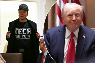 Elon Musk jokes he’s ‘tech support’ at Trump’s first Cabinet meeting