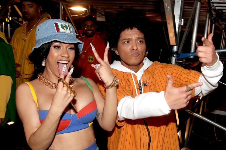 Cardi B and Bruno Mars