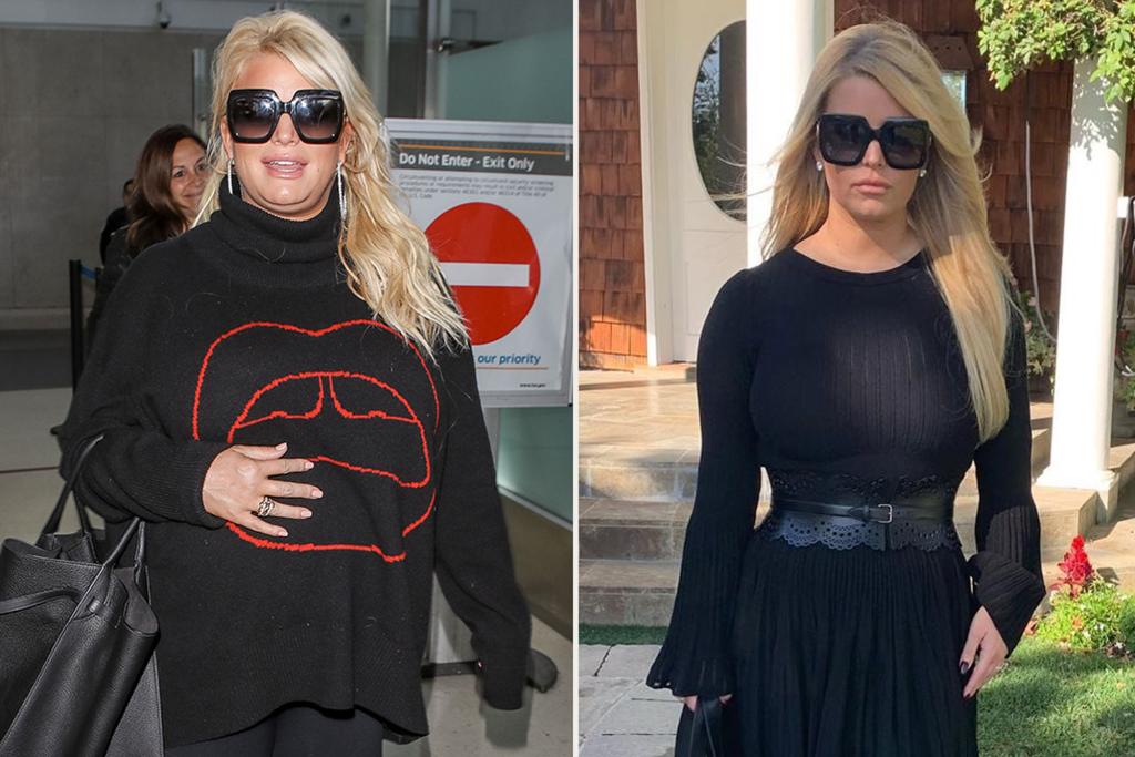 Jessica Simpson in October of 2018 and in September of 2019