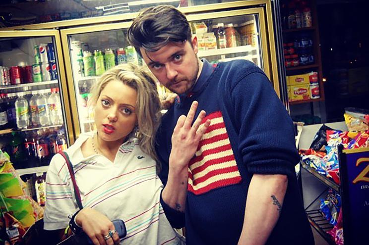 Cat Marnell and graffiti artist SAME (real name Christopher Johnson)