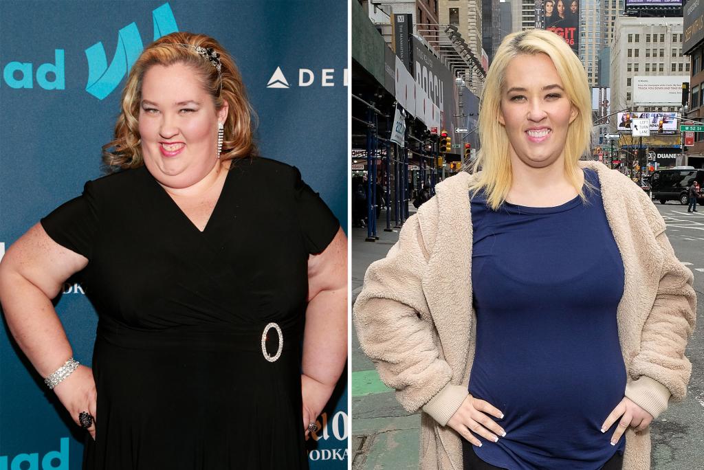 Mama June in 2013 (L) and in 2017