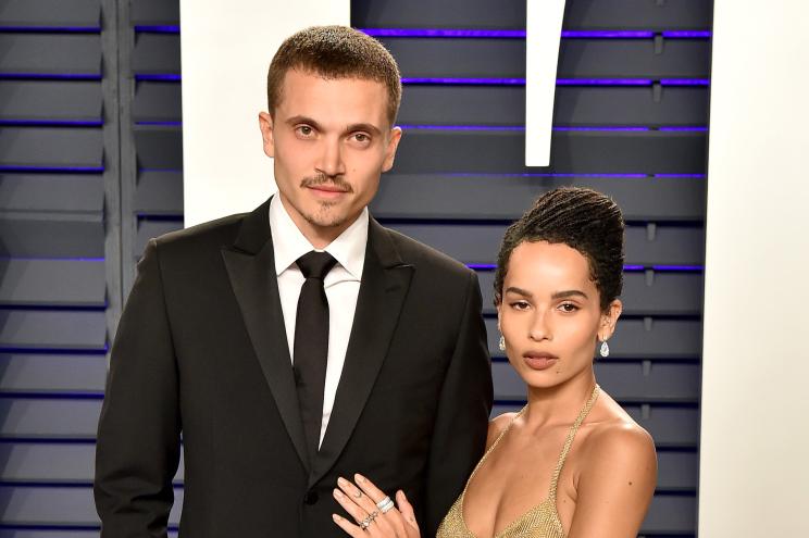 Karl Glusman and Zoë Kravitz