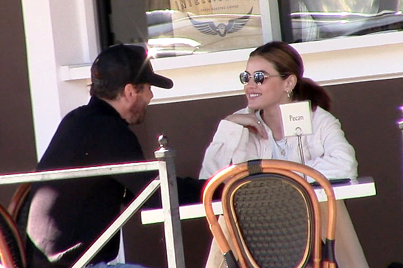 Lucy Hale and Skeet Ulrich out to lunch